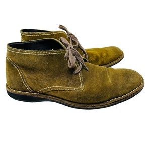John Varvatos mens suede lace up Chukka boots
